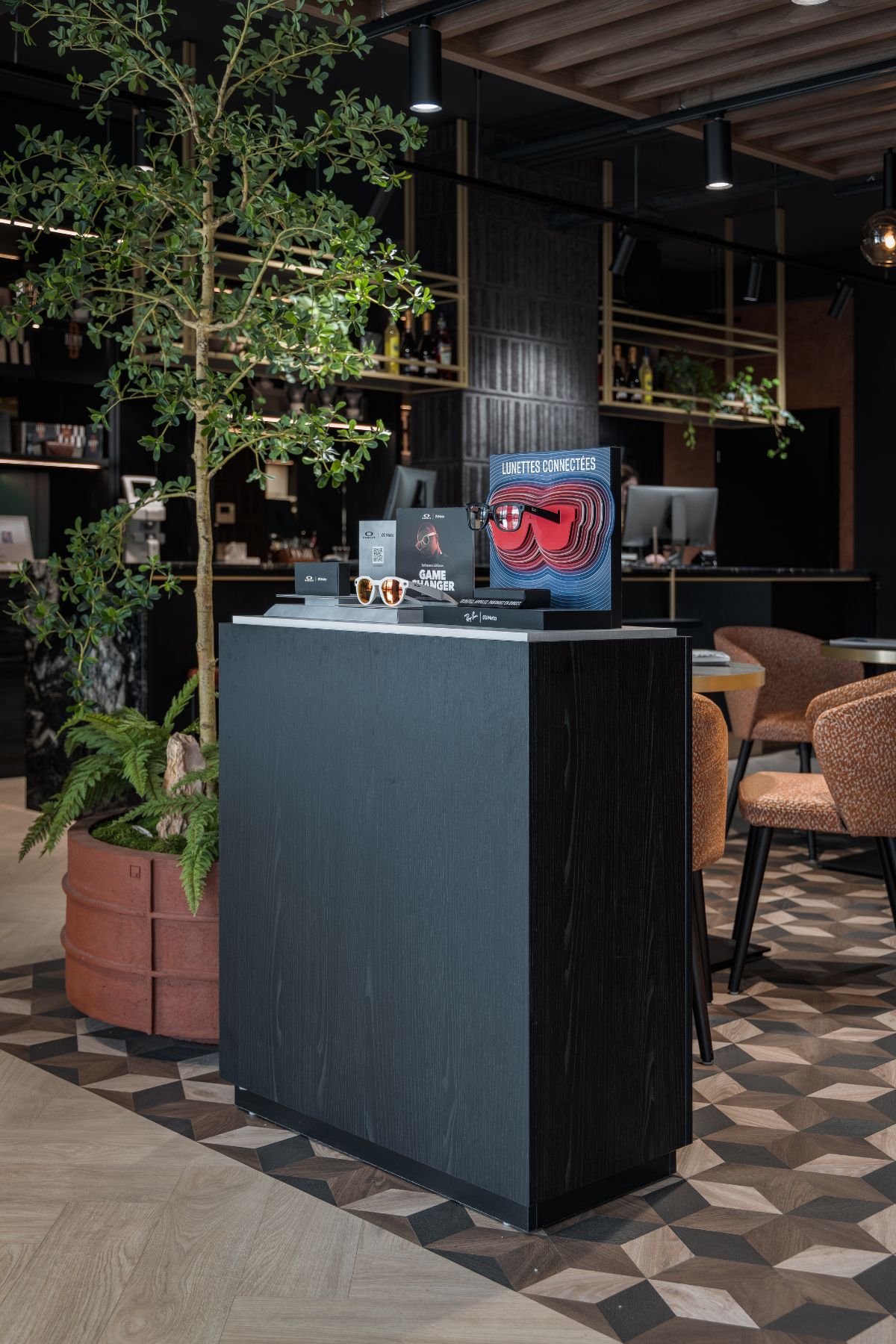 Modulair ontwerp voor brillenpresentatie